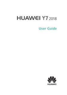 Huawei Y7 2018 manual. Smartphone Instructions.